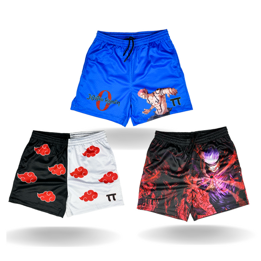 Anime Shorts Bundle - Naruto, Sukuna, Gojo